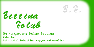 bettina holub business card